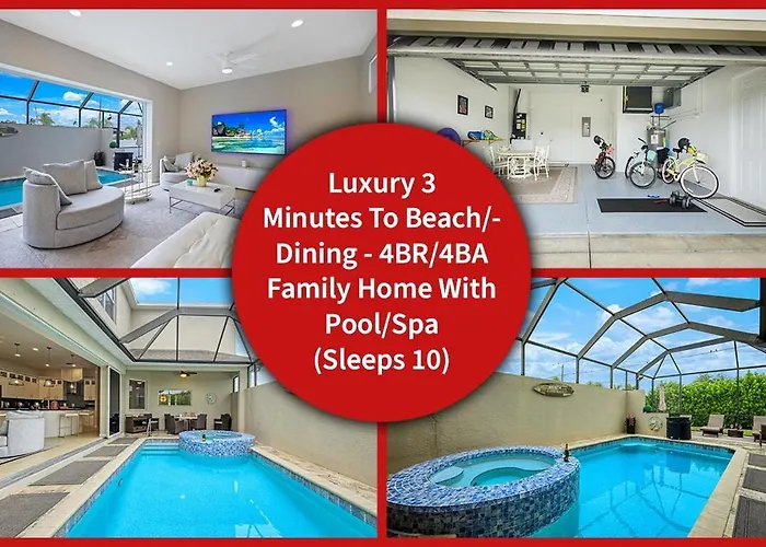 Vacation Home With Pool. 4 Bedrooms. Sleeps 10